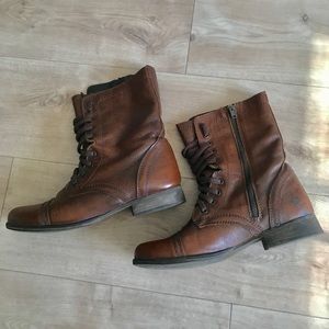 Women's Troopa Combat Boots (Cognac)